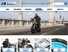 Tablet Screenshot of gcmotorcycles.com